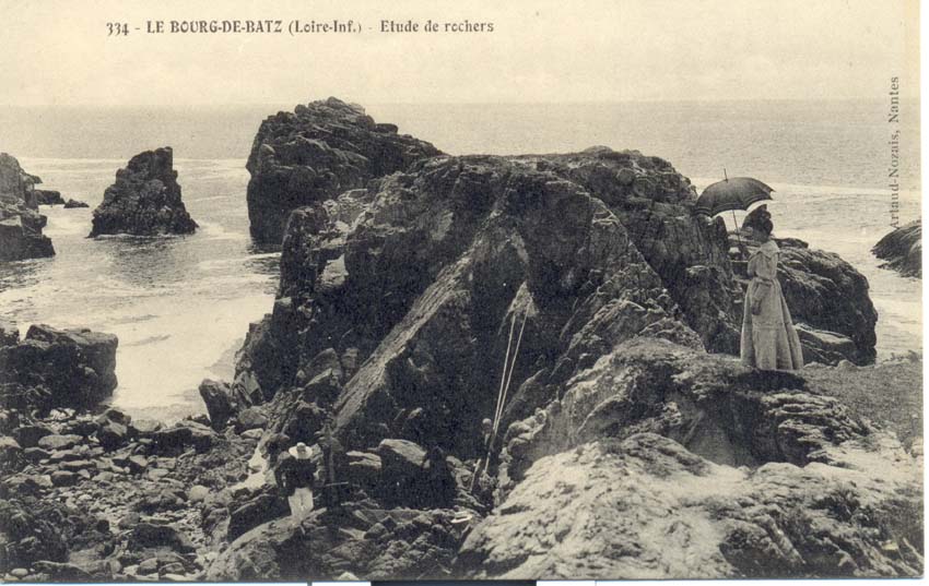 (44 - Loire Atlantique) Batz sur Mer - Etude de rochers