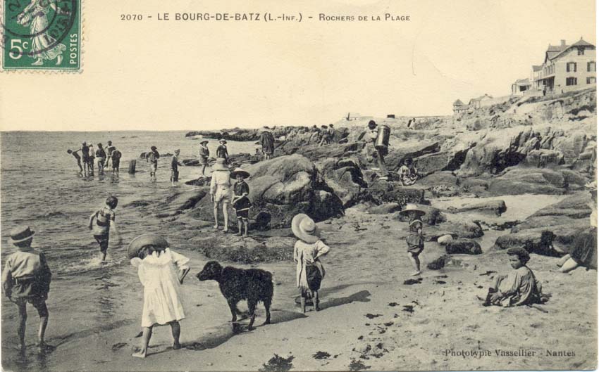 (44 - Loire Atlantique) Batz sur Mer - Rochers de la plage