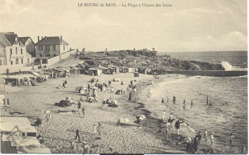 (44 - Loire Atlantique) Batz sur Mer - La Plage à l'heure des bains
