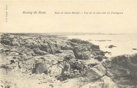 (44 - Loire Atlantique) Batz sur Mer - Baie de Saint-Michel - Vue de la côte vers Le Pouliguen