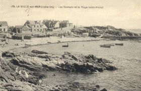 (44 - Loire Atlantique) Batz sur Mer - Les Rochers et la plage de Saint Michel