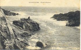 (44 - Loire Atlantique) Le Pouliguen - Etude de rochers