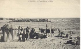 (44 - Loire Atlantique) Le Croisic - La plage à l'heure des bains