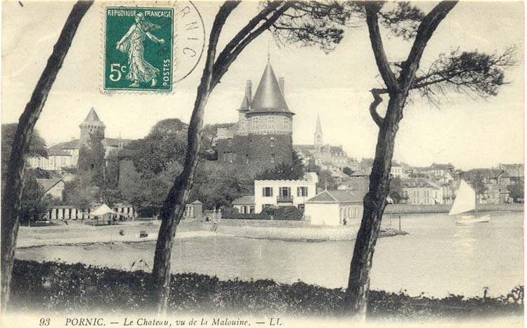 (44 - Loire Atlantique) Pornic - Le Château, vu de la Malouine