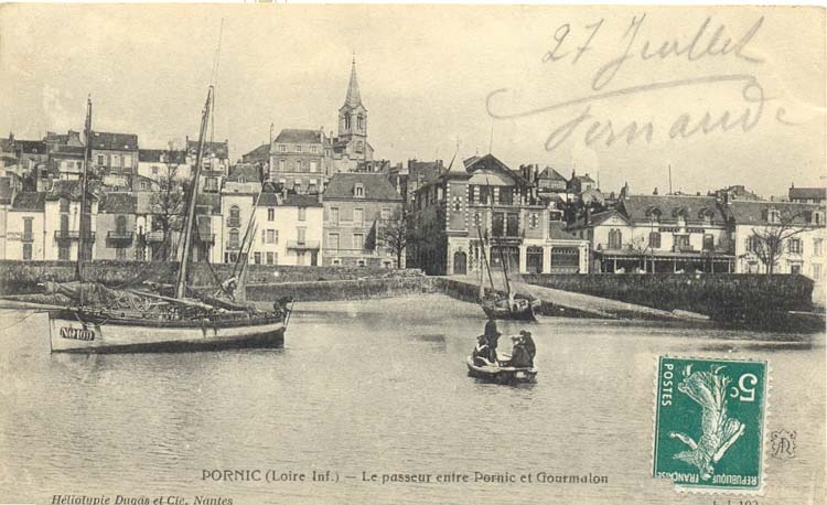 (44 - Loire Atlantique) Pornic - Le passeur entre Pornic et Gourmalon
