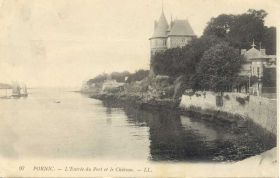 (44 - Loire Atlantique) Pornic - L'Entrée du port et le château