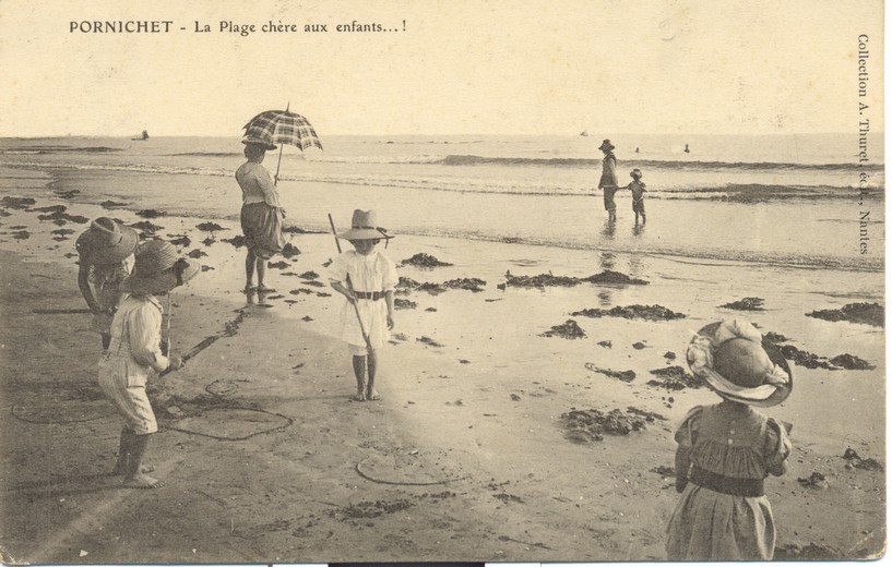 (44 - Loire Atlantique) Pornichet - La plage chère aux enfants...!