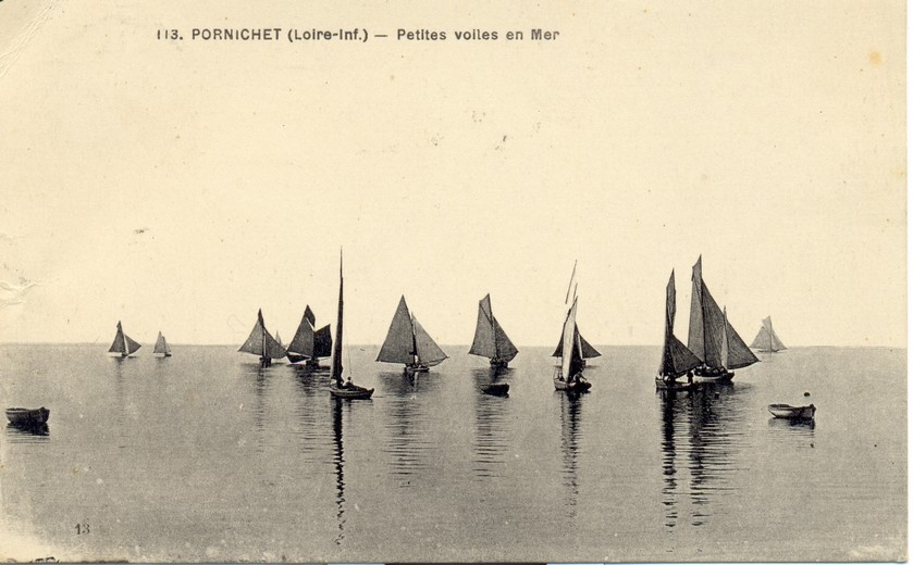 (44 - Loire Atlantique) Pornichet - Petites voiles en mer